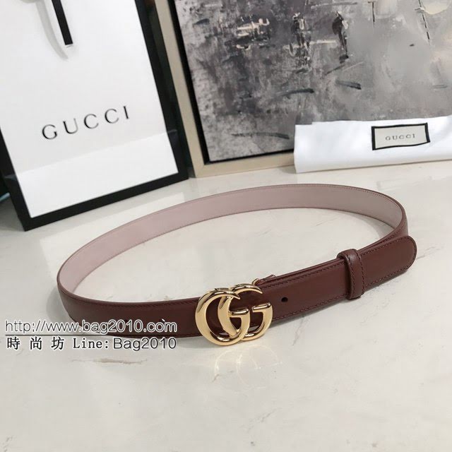 Gucci女士皮帶 古奇Maccarone腰帶  jjp1311